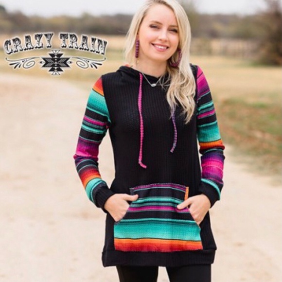 ONE LEFT! Sz Lrg⭐️ Crazy Train Fun Haver Hoodie ⭐️ - Picture 4 of 12